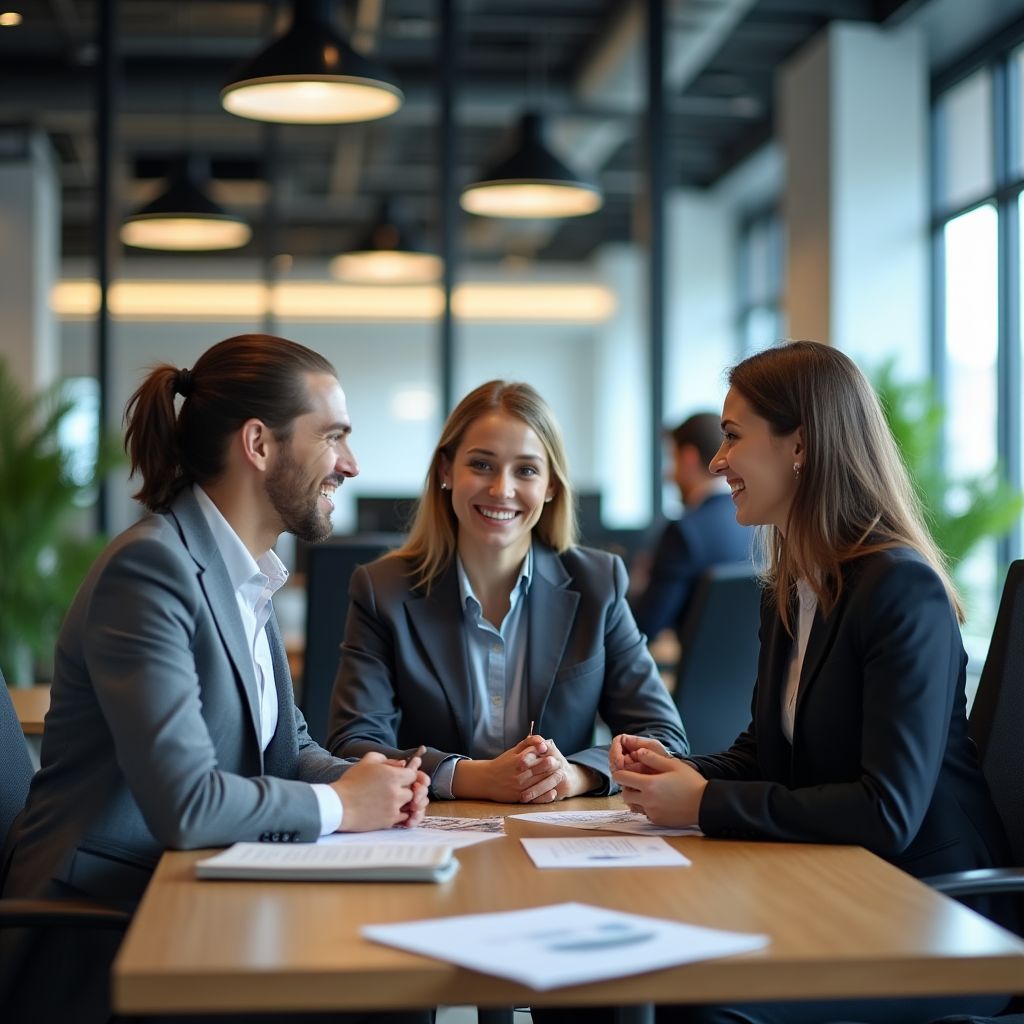 Equipo de FinControlAR en oficina moderna